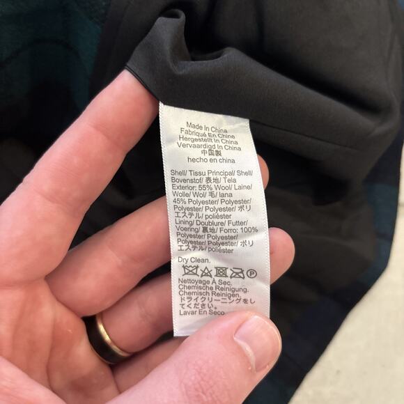 J Crew Schoolboy Blazer Womens Sz 10 Tartan Plaid Gold Buttons Academia NWT - Picture 12 of 12